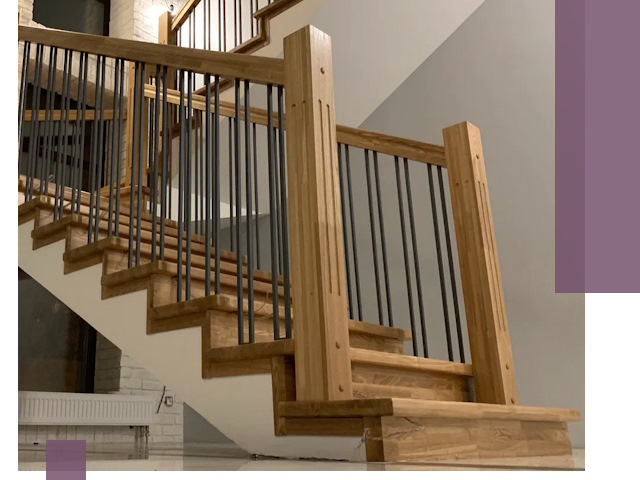 Реставрация деревянных и металлических лестниц в Пугачёве