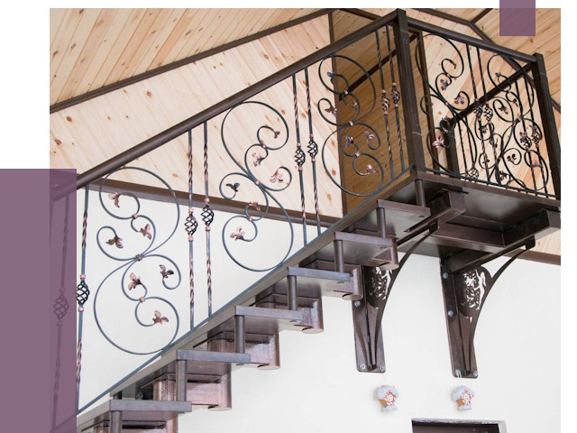 Кованые лестницы в Пугачёве от 79248 руб. под ключ