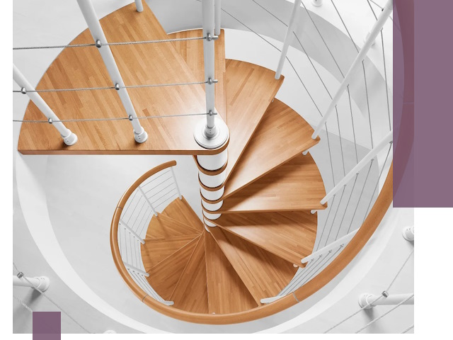 Изготовление винтовых лестниц под ключ в Пугачёве