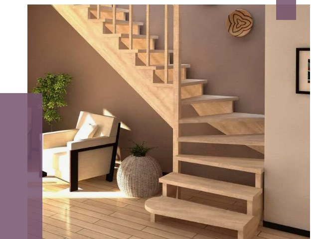 Изготовление Г-образных лестниц в Пугачёве от 18796 руб. 