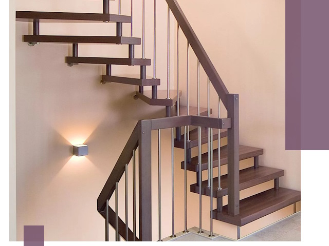 Изготовление лестниц на больцах в Пугачёве под ключ