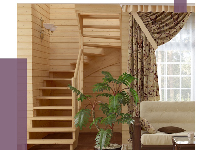 Лестницы для дачи в Пугачёве от 75438 руб.  | ПРОЛЁТ-Пгч