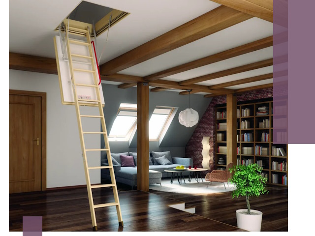 Чердачные лестницы под ключ в Пугачёве: изготовление и монтаж