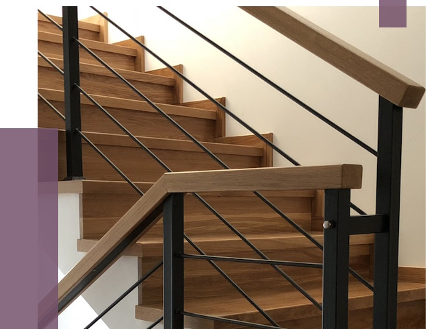 Обшивка металлической лестницы деревом в Пугачёве от 4318 руб. 