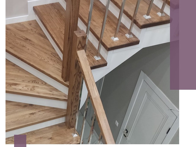 Обшивка металлических лестниц под ключ в Пугачёве