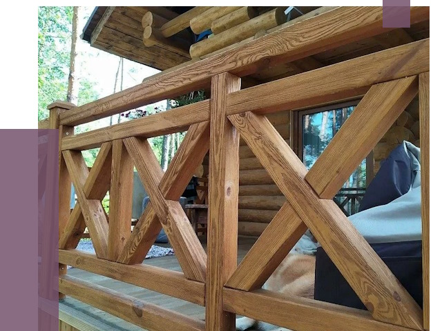 Деревянные перила под ключ в Пугачёве от 7620 руб. 