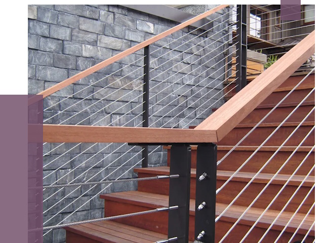 Тросовые перила под ключ в Пугачёве от 7722 руб.