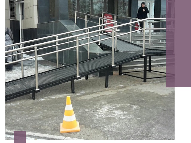 Стационарные пандусы под ключ в Пугачёве — изготовление и монтаж