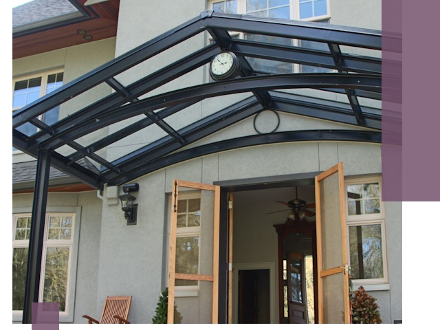 Изготовление и монтаж навесов и козырьков в Пугачёве