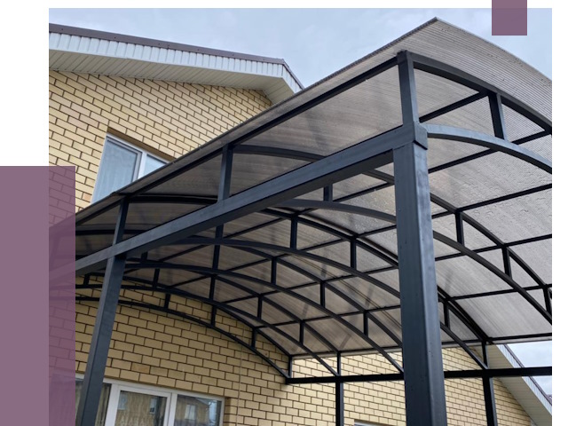 Монтаж козырьков в Пугачёве от 11430 руб. | ПРОЛЁТ-Пгч