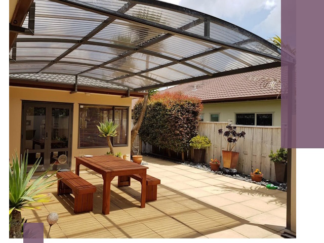 Навесы во двор под ключ в Пугачёве — изготовление и монтаж