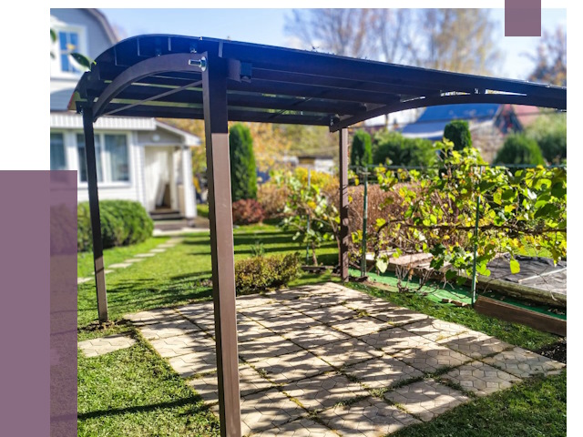 Навесы для дачи в Пугачёве от 12649 руб. под ключ — ПРОЛЁТ-Пгч