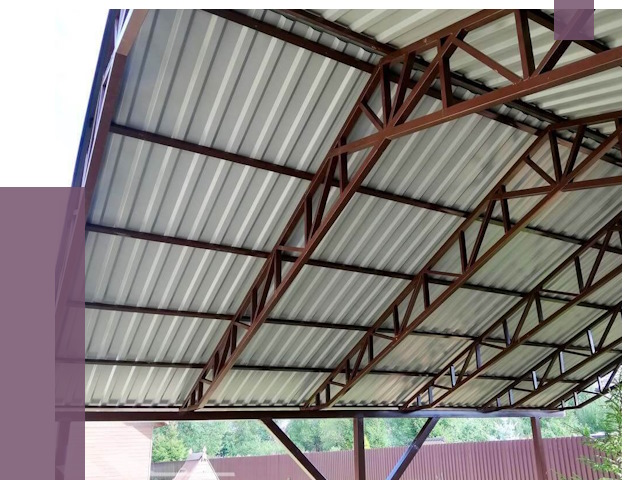 Навесы из профнастила в Пугачёве от 7315 руб. | ПРОЛЁТ-Пгч