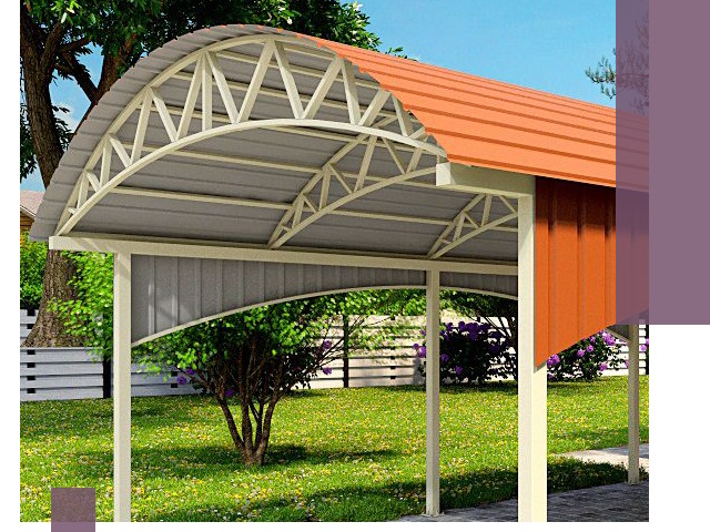 Навесы из профнастила под ключ в Пугачёве — установка и монтаж