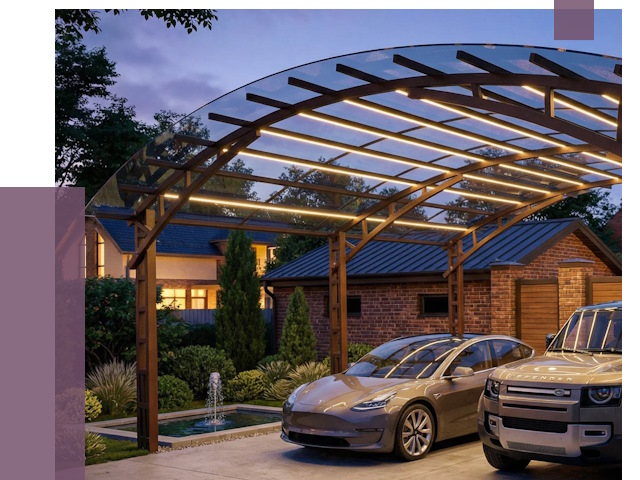 Металлические навесы в Пугачёве от 12598 руб. под ключ — ПРОЛЁТ-Пгч