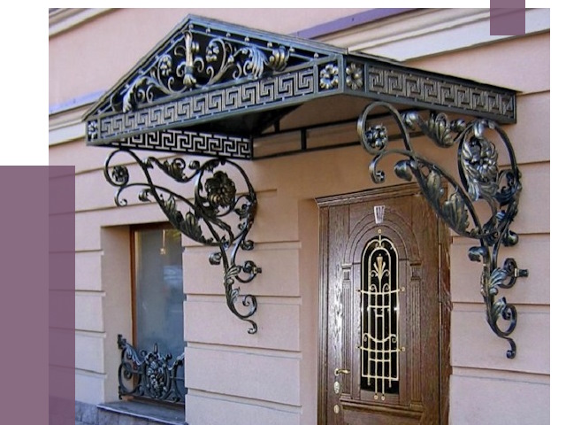 Кованые козырьки в Пугачёве под ключ от 12649 руб. — ПРОЛЁТ