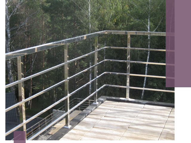 Парапеты из нержавеющей стали в Пугачёве — изготовление и монтаж