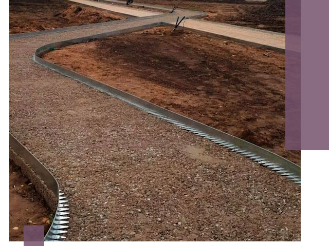 Металлические бордюры под ключ в Пугачёве — изготовление и монтаж