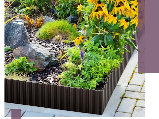 Металлические бордюры для клумб в Пугачёве — производство и монтаж